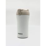 Noki Mug Çelik Termos 400 ml 12 Saat Sıcak ve Soğuk Kahve Içecek Termosu - Beyaz - 0,40 lt