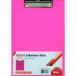 Noki Neon Pembe Kapaklı Sekreter Dosya