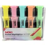 Noki Pastel Işaretleme Kalem Seti 5 Renk Ölçülerle Renkli ve Kullanışlı Kırtasiye Ürünü