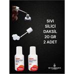 NOKI Sıvı Silici Daksil 20 Gram 2 Adet Beyaz Fırçalı Kullanım Kolaylığı