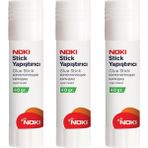 Noki Stick Yapıştırıcı 3 Adet 40 gr Kağıt ve Karton İçin Uygun Kullanım