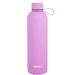 Noki T-0124 Mor Soft Touch Vidalı Kapak Çelik Matara 730 ml Termos