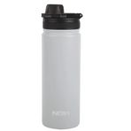 Noki T-0126 Gri Vidalı Kapak Taşıma Kulplu Çelik Matara 540 ml Termos