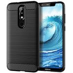 Nokia 5.1 Plus / X5 Kılıf Arka Kapak Ultra İnce TPU Tampon SSDTXW (Siyah) ile uyumlu/Yedek