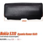 Nokia 5310 Kılıfı Tuşlu Telefon Kemer Kılıf Bel Çanta