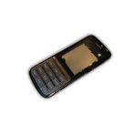Nokia C3-01 Kasa Kapak Tus Takimi C3-01 Uyumlu Siyah Renk Orta Kasa On Kapak Arka Kapak Tus Takimi