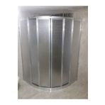 nokta duşakabin 80x80 Oval Teknesiz Plastik Camlı Duşakabin Nd410