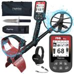 Nokta FINDX PRO Yetişkinler için Metal Dedektörü, Altın için Profesyonel Tamamen Su Geçirmez Metal Dedektörü, Pinpoint, USB Şarj Edilebilir, Arkadan Aydınlatmalı LCD (Kulaklıklı Komple Kit, Taşıma