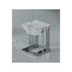 Nokta Sehpa Home 4lü TEKERLEKLİ GÜMÜŞ METAL BEYAZ MERMER TABLA ZİGON&YAN SEHPA