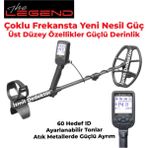 Nokta The Legend Izmit Dedektör Multi Frekans Su Geçirmez Profesyonel Metal Altın Define ve Tek Para Dedektörü - Uzunluk: 63 cm – 132 cm ayarlanabilir