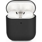 noktaks - Apple Airpods 1. Nesil - Kılıf Darbelere Karşı Dayanıklı Silk Silikon Kılıf - Siyah - T13946