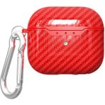 noktaks - Apple Airpods 3. Nesil - Kılıf Darbelere Karşı Dayanıklı Silikon Kılıf Airbag 05 - Kırmızı - T19734