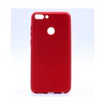 noktaks - Huawei P Smart - Kılıf Mat Soft Premier Silikon Kapak - Kırmızı - T1703