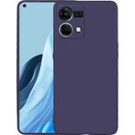 Noktaks - Oppo Uyumlu Oppo Reno 7 4g - Kılıf Mat Soft Premier Silikon Kapak - Lacivert T22933 Lacivert