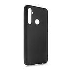 Noktaks - Realme 5i Uyumlu - Kılıf Mat Soft Premier Silikon Kapak - Siyah
