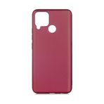 Noktaks - Realme Uyumlu Realme C25 / C25s - Kılıf Mat Renkli Esnek Premier Silikon Kapak - Mürdüm