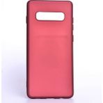 noktaks - Samsung Galaxy S10 Plus - Kılıf Mat Soft Premier Silikon Kapak - Mürdüm - T7563
