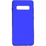 noktaks - Samsung Galaxy S10 Plus - Kılıf Mat Soft Premier Silikon Kapak - Saks Mavi - T7563