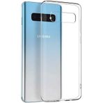 Noktaks - Samsung Galaxy S10 Uyumlu - Kılıf Şeffaf Soft Slim Fitt Süper Silikon Kapak - Şeffaf