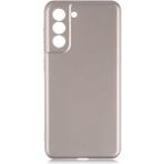 noktaks - Samsung Galaxy S21 FE - Kılıf Mat Soft Premier Silikon Kapak - Gold - T17470