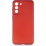 noktaks - Samsung Galaxy S21 FE - Kılıf Mat Soft Premier Silikon Kapak - Kırmızı - T17470