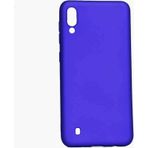 Noktaks - Samsung Galaxy Uyumlu M10 - Kılıf Mat Renkli Esnek Premier Silikon Kapak - Saks Mavi