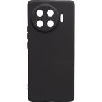 Noktaks - Tecno Spark 20 Pro Plus Uyumlu - Kılıf Mat Soft Esnek Biye Silikon - T38613 Siyah