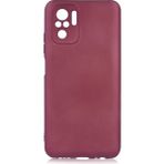 noktaks - Xiaomi Redmi Note 10S - Kılıf Mat Soft Premier Silikon Kapak - Mürdüm - T18082