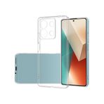 Noktaks - Xiaomi Redmi Note 13 4g Uyumlu - Kılıf Şeffaf Soft Slim Fitt Süper Silikon Kapak - Şeffaf