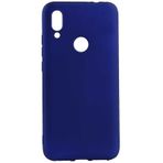 Noktaks - Xiaomi Uyumlu Xiaomi Redmi 7 - Kılıf Mat Renkli Esnek Premier Silikon Kapak - Saks Mavi