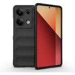 Noktaks - Xiaomi Uyumlu Xiaomi Redmi Note 13 Pro 4g - Kılıf Esnek Tpu Oyuklu Arka Yüzey Tasarımlı Etnik Silikon Kapak - Siyah