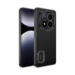 Noktaks - Xiaomi Uyumlu Xiaomi Redmi Note 14 Pro 4g - Kılıf Kamera Korumalı Logo Gösteren Koruyucu Omega Kapak - Siyah T37166 Siyah