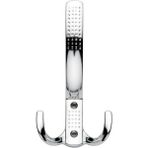 Noktalı Askı Portmanto Vestiyer Duvar Dolap Elbise Mobilya Askılığı Metal Askısı Askılık (3 Adet) - Krom