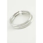 Noktalı Boru Halka Küpe 4 cm
