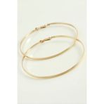 Noktalı Metal Halka Küpe 9-10 cm