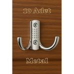 Noktalı Portmanto Vestiyer Duvar Dolap Elbise Askısı Krom Metal Kapı Askılığı Askılık 10 Adet Krom