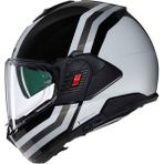 Nolan N120-1 Lineo 348 Çene Açılır Kask - M - Siyah - Beyaz