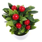 NOLITOY Yapay Limon Saksı Bitkisi Ev Yeşil Yemek Masası Dekoru Masa Süsü Sahte Ağacı Süsleri Saksılı Taklit Bitkiler Yapay Limon Ağacı Saksı Ağacı Yapay Çiçekler Plastik Ofis Masaüstü
