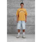 NOMARC Hardal Rolling Stone Yazılı Oversize Tshirt