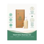 NoMoWa Köpük Sabun Başlangıç Seti | Butter Yellow Sabunluk (350 ML) 2 Tablet, 700 ml Sabun Üretir