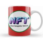 Non Fungible Token Nft Crypto Currency Mining Gıft Bitcoin Ethereum Kupa Bardak Porselen - 1 Adet - 330 ml - Beyaz