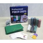 Noname Metal Kutulu 400 Chip Ve 2 Adet İskambil Kağit Setine Sahip Poker Oyunu Alk3538
