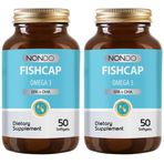 Nondo Fishcap Balık Yağı Omega 3 Epa Dha 1000 Mg 50 Yumuşak Jelatin Softgel Kapsül (2 paketi)