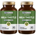 Nondo Milk Thistle 60 Kapsül (Deve Dikeni Enginar Slibin Kolin Karahindiba Zerdeçal Magnezyum) (2 paketi)