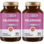Nondo Valeriana Kedi Otu 60 Kapsül Pasiflora Sarı Kantaron Rahat Bir Uyku Döngüsü İçin (2 paketi)