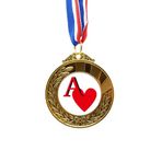 no/no Love Sun Heart A Poker Altın Ödülü Kazanan Madalya Birincilik Şerit