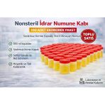 Nonsteril Idrar Numune Kabı 100 ml Sızdırmaz Kapaklı Steril Olmayan Numune Kabı Laboratuvar ve Medikal Kullanım 100 Adet