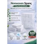 Nonwoven Spanc 7,5x7,5 cm 8 Katlı 500 Adet Steril Olmayan Medikal Temizlik Pedi - 0 - 1 Ay