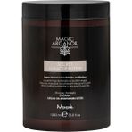 Nook Magic Arganoil Sülfatsız Onarıcı, Kuru ve Yıpranmış Saçlar İçin Vegan Saç Maskesi 1000ml - Şeffaf