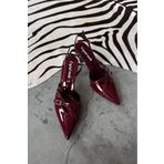 nope21shoess Crystal Moda Female Bordo Rugan Stiletto